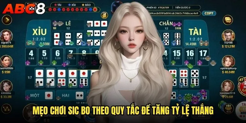 Quy tắc Sic Bo abc8 có gì khác biệt so với các casino khác? 2 Mẹo chơi Sic Bo theo quy tắc để tăng tỷ lệ thắng