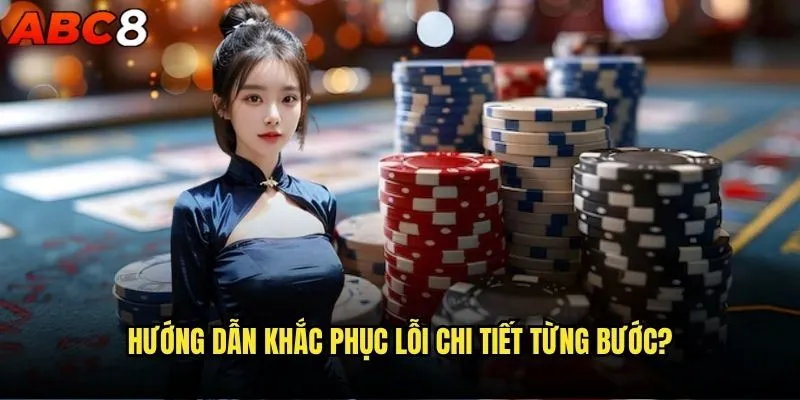 Cách khắc phục lỗi kỹ thuật khi chơi game trên abc8 nhanh chóng? 2 Hướng dẫn khắc phục lỗi chi tiết từng bước?